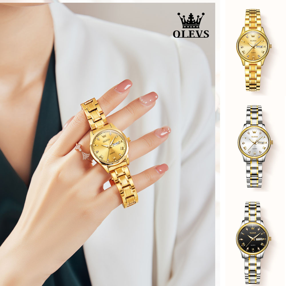 OLEVS 5563 New Fashion Women Q - đánh giá và giá Stainless Bracelet Diver