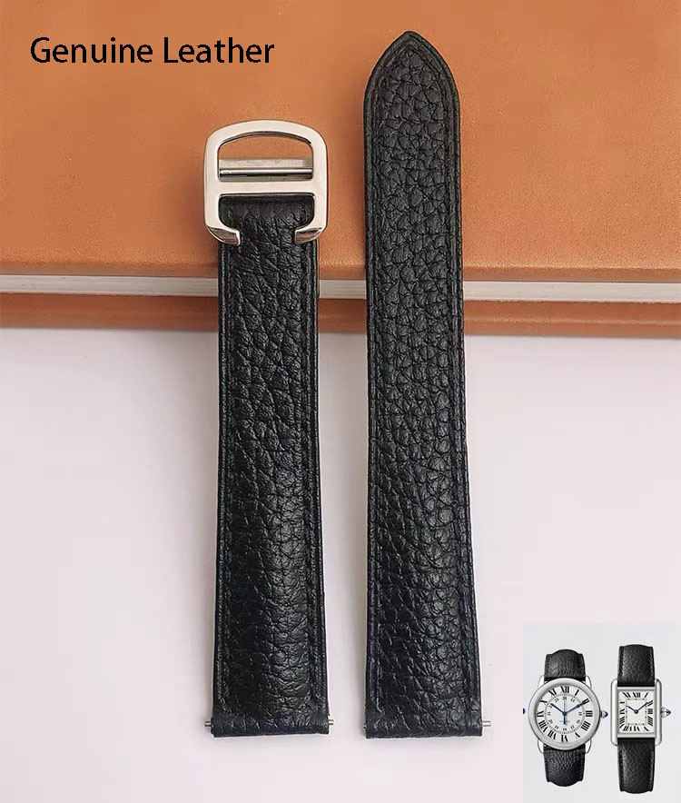 Genuine Leather Watch Strap Su - đánh giá và giá Cartier Watch Tank