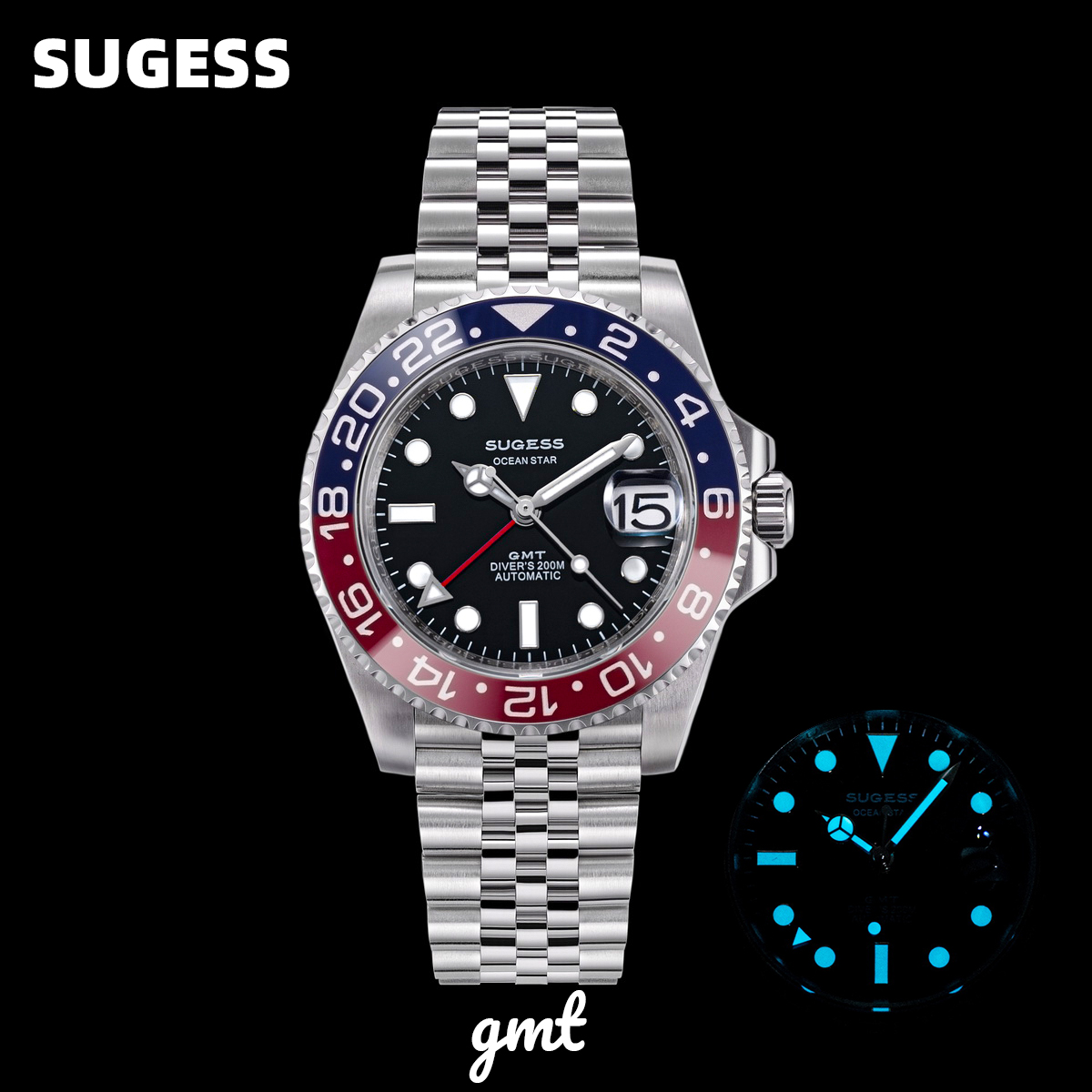 Sugess GMT Diving Watch of Men - đánh giá và giá Rolex Watch Submariner