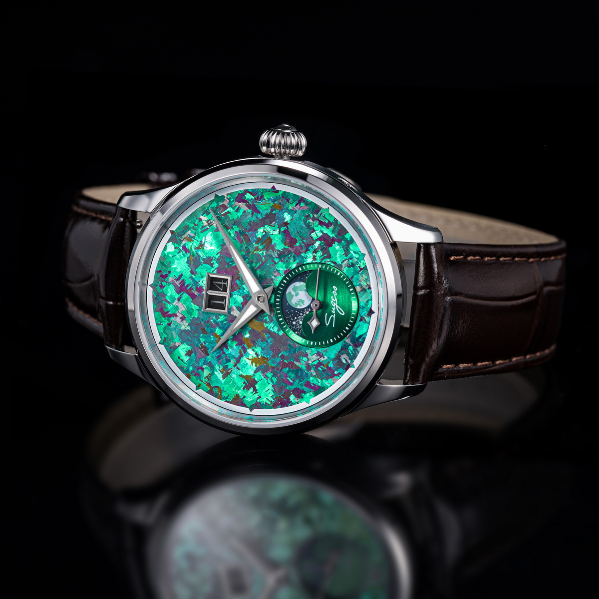 Sugess Watch of Men Moonphase  - đánh giá và giá Rolex Watch Submariner