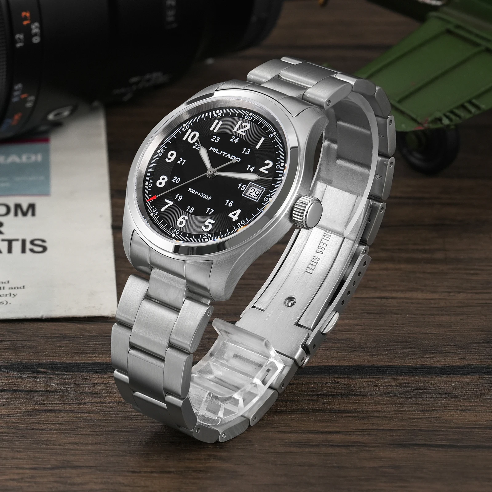 Militado ML08 Vintage Quartz W - đánh giá và giá Rolex Watch Submariner